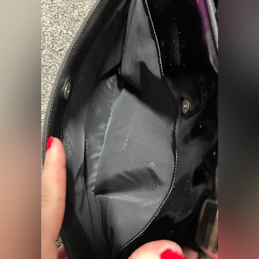 Gucci vintage large black tote